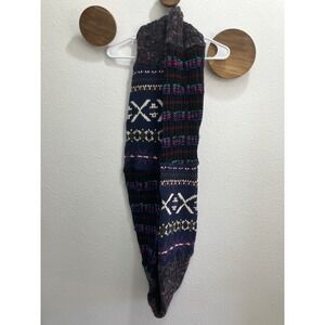 Coogi Style Multi-Color Sweater Knit Infinity Scarf